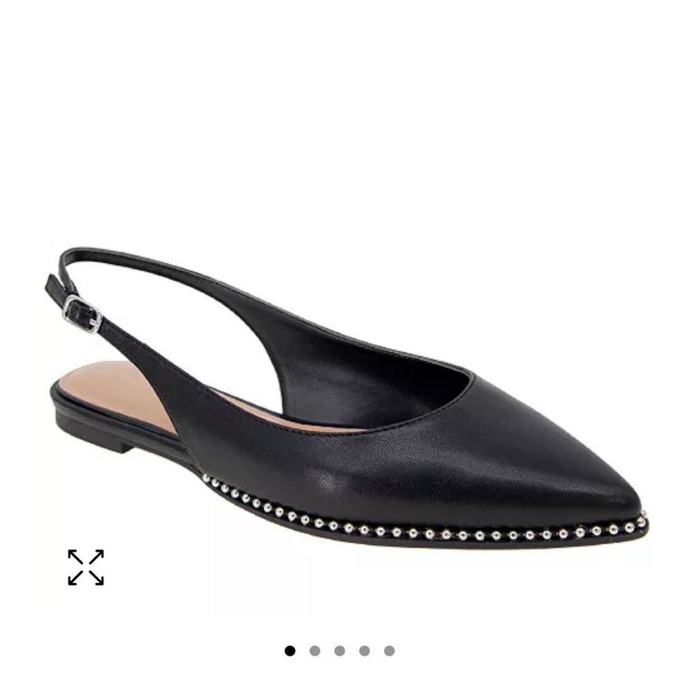 BCBGeneration black slingback mules with studded detail